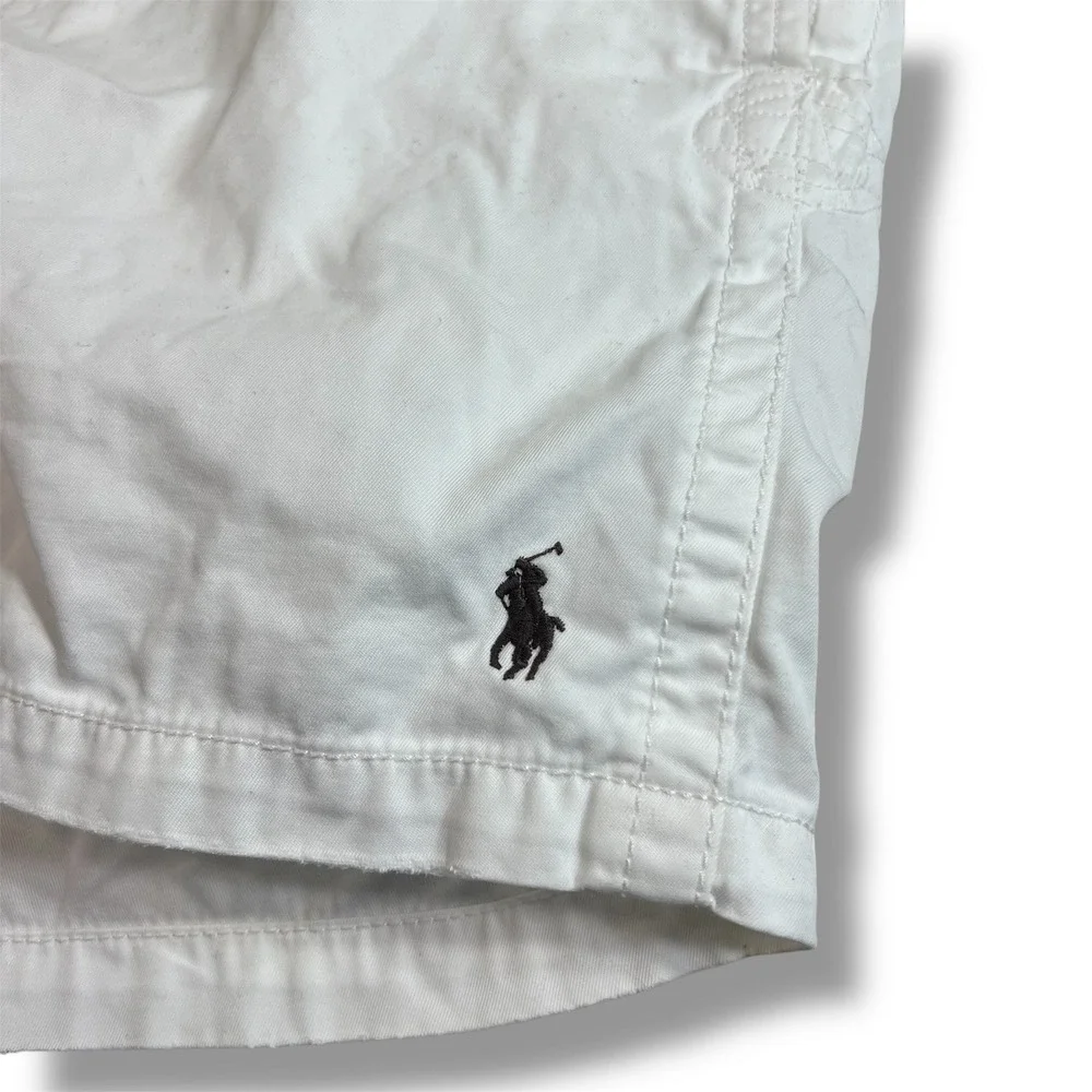 Vintage Polo Ralph Lauren Shorts Mens XL/40 White‎ Chino Preppy Cruise Resort